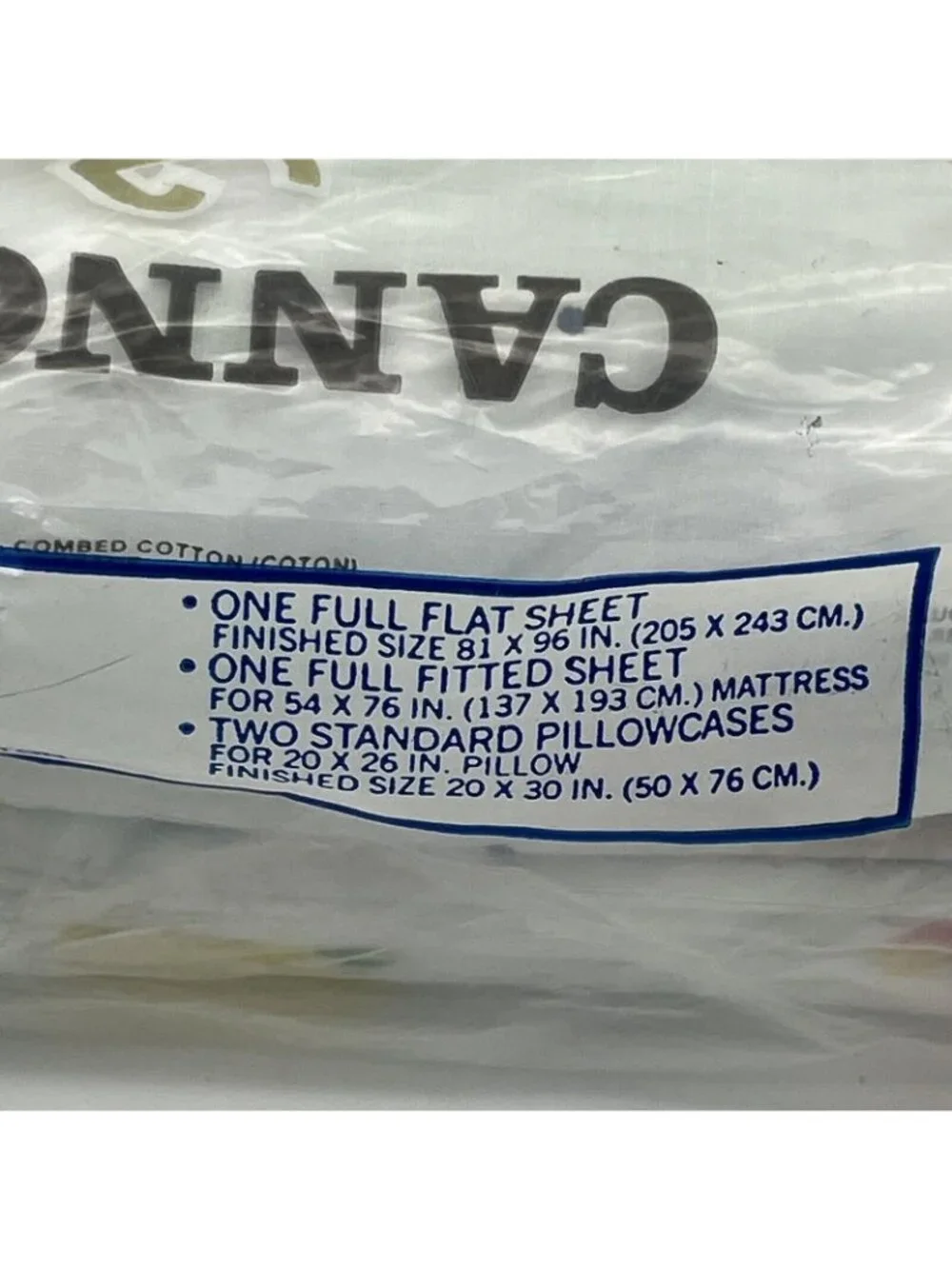 Cannon Monticello 4 Piece Full Bed Set Percale Sheet Tulip Flower Medley NEW 640